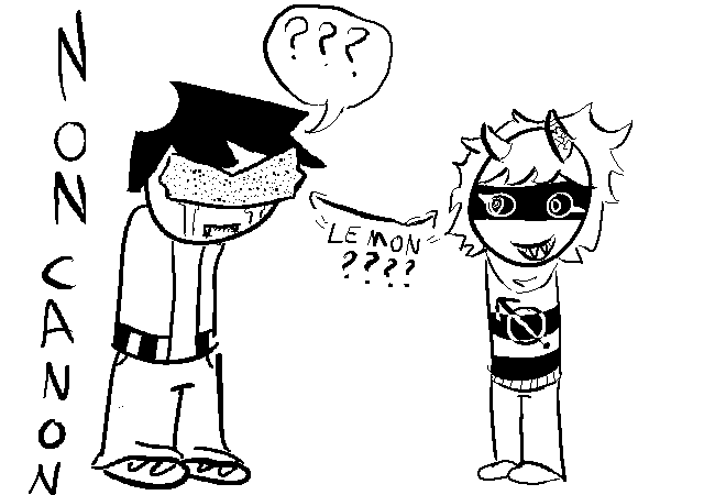 VisorDweeb with a Lemon-Shaped Visor standing next to "Lemon"