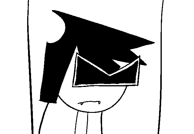 VisorDweeb with cleaner hair and overall looking a bit less rough.