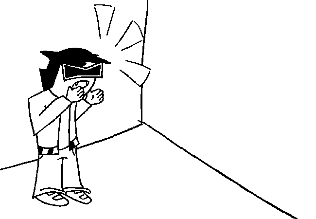 VisorDweeb shouting upwards to see if there is anyone that will react.