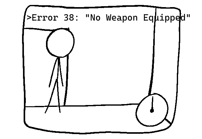 Error 38: "No Weapon Equipped"