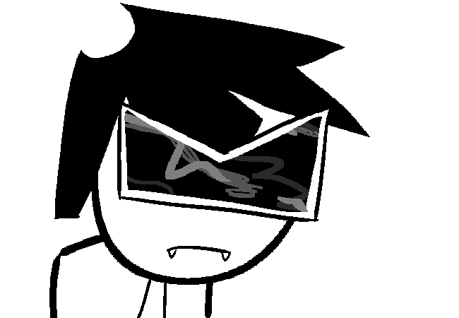 VisorDweeb face panel but with the cool background effect from a couple panels ago replacing the lens.