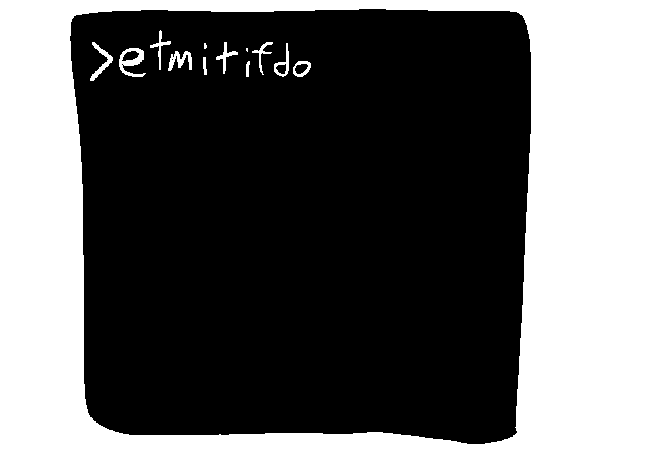 Terminal with the command sitting in it.