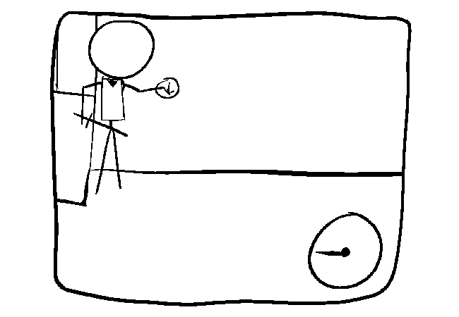 The consequences of the button being pushed.