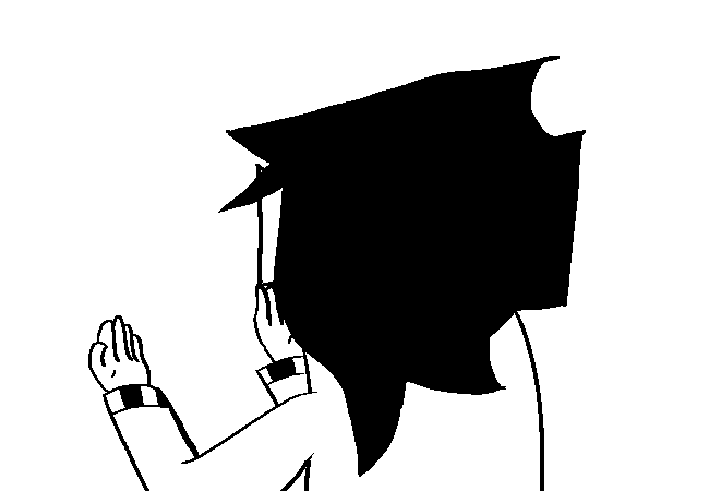 VisorDweeb looking at hands.