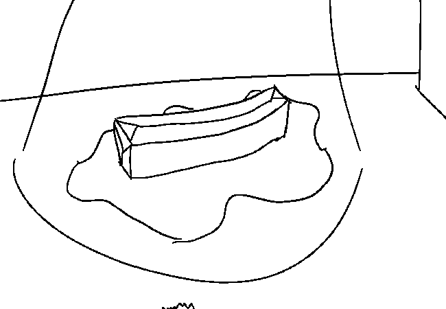 A more detailed image of the Partially melted butter, displaying its nastiness in full.