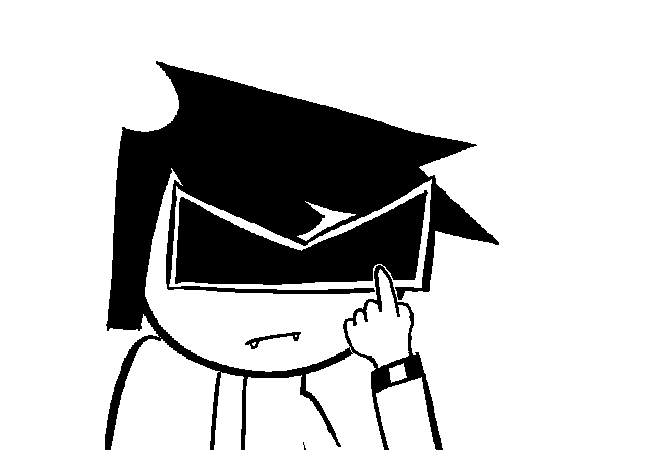 VisorDweeb pointing towards the Visor.