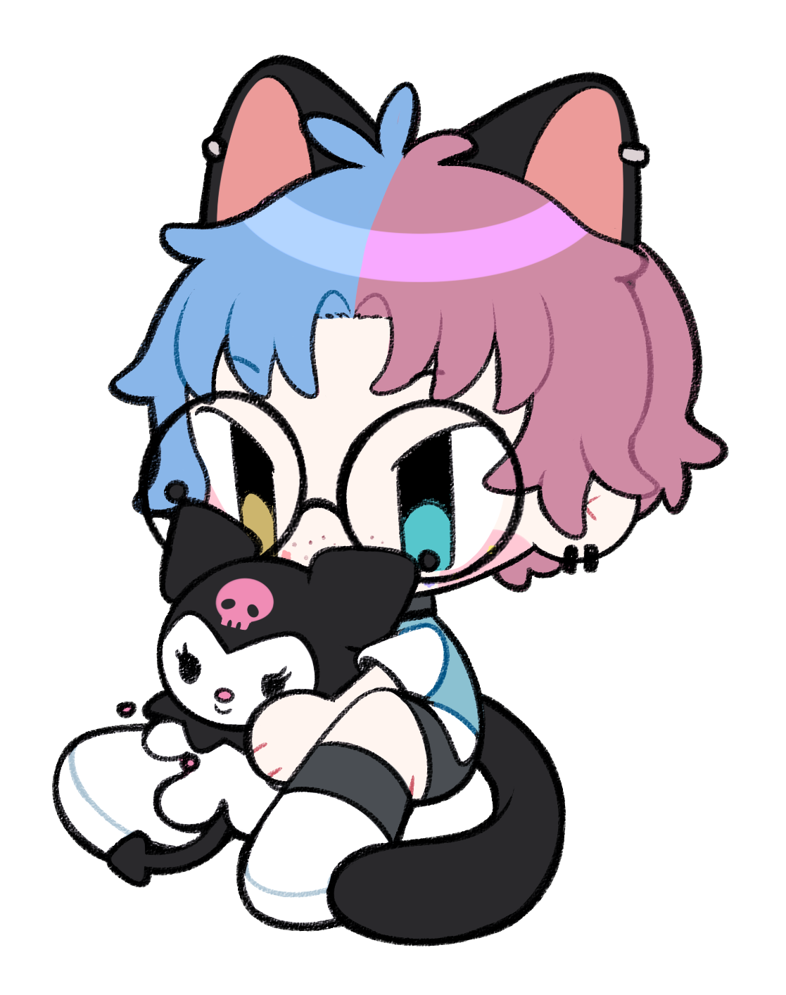 Jaxx and Kuromi Plush by Puzzle