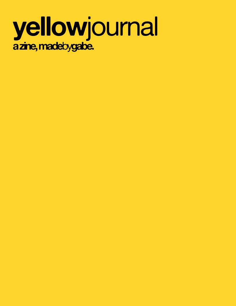 Cover of yellowjournal