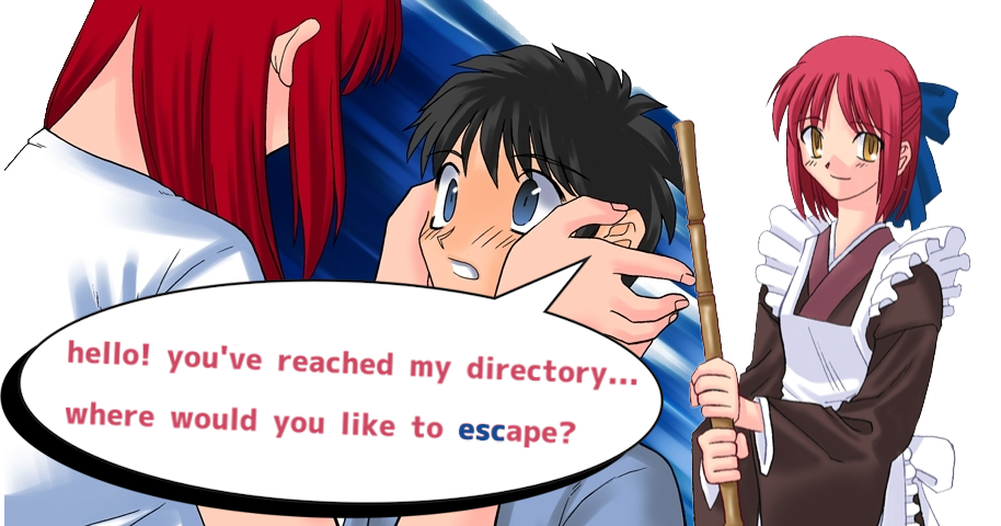 hello! you've reached my directory... where would you like to escape?