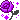 Pixel art of a purple rose