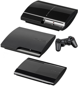 PlayStation 3(s) ⠀ ― ⠀ Side by Side (Phat, Slim & Super Slim comparison).