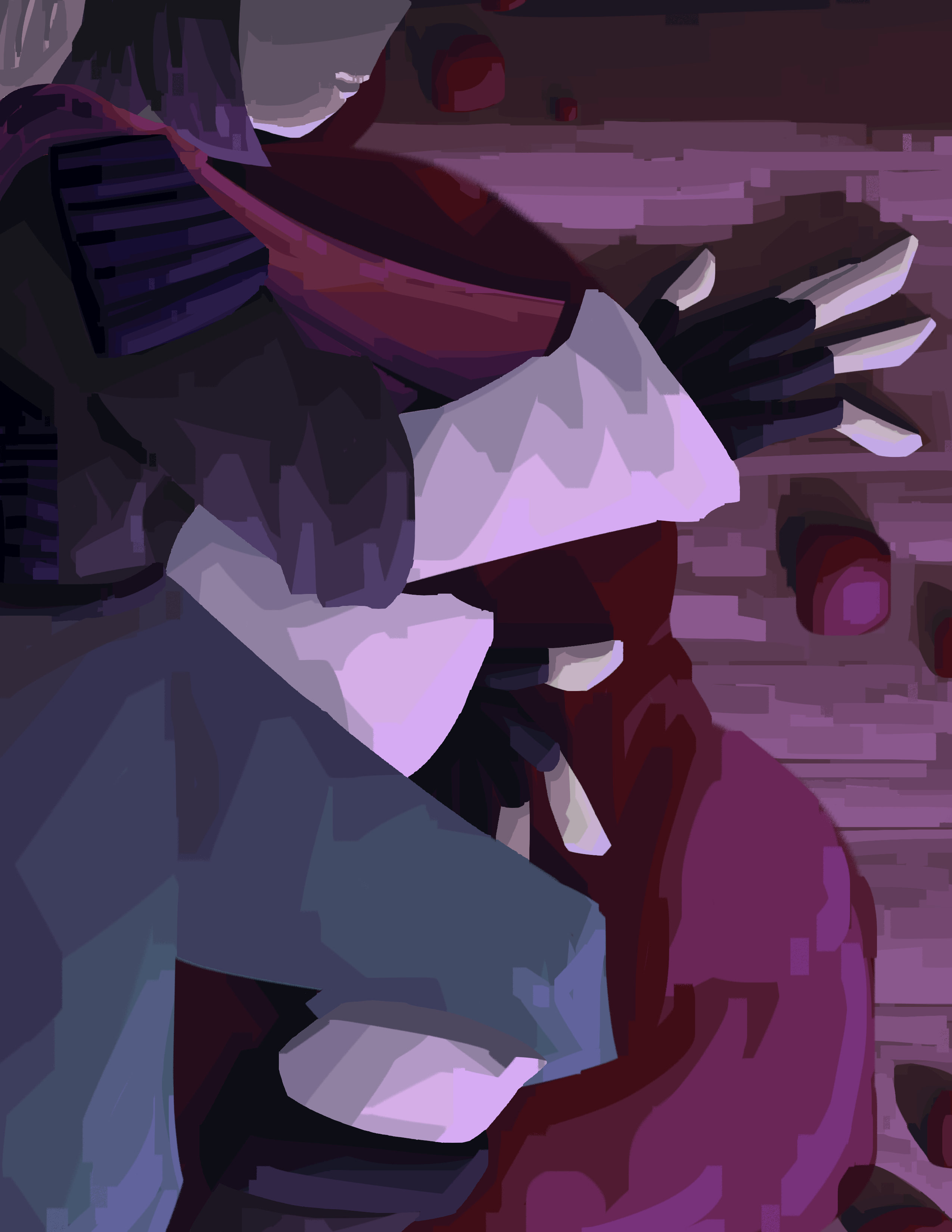 Ari lying in a pool of blood on the floor