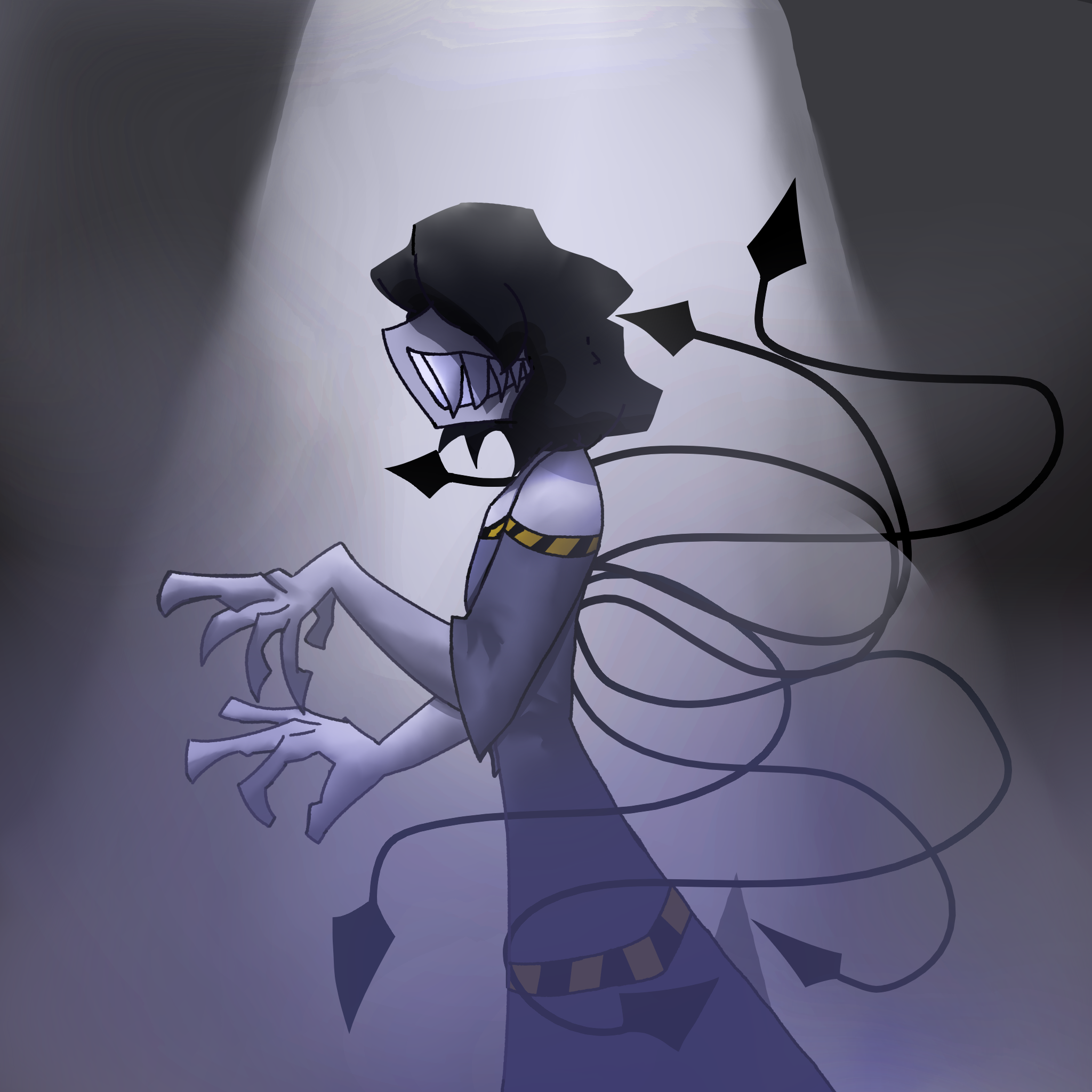 kali aimes does spooky pose