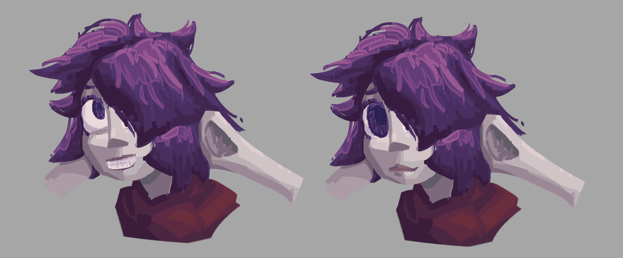 two portraits of ari