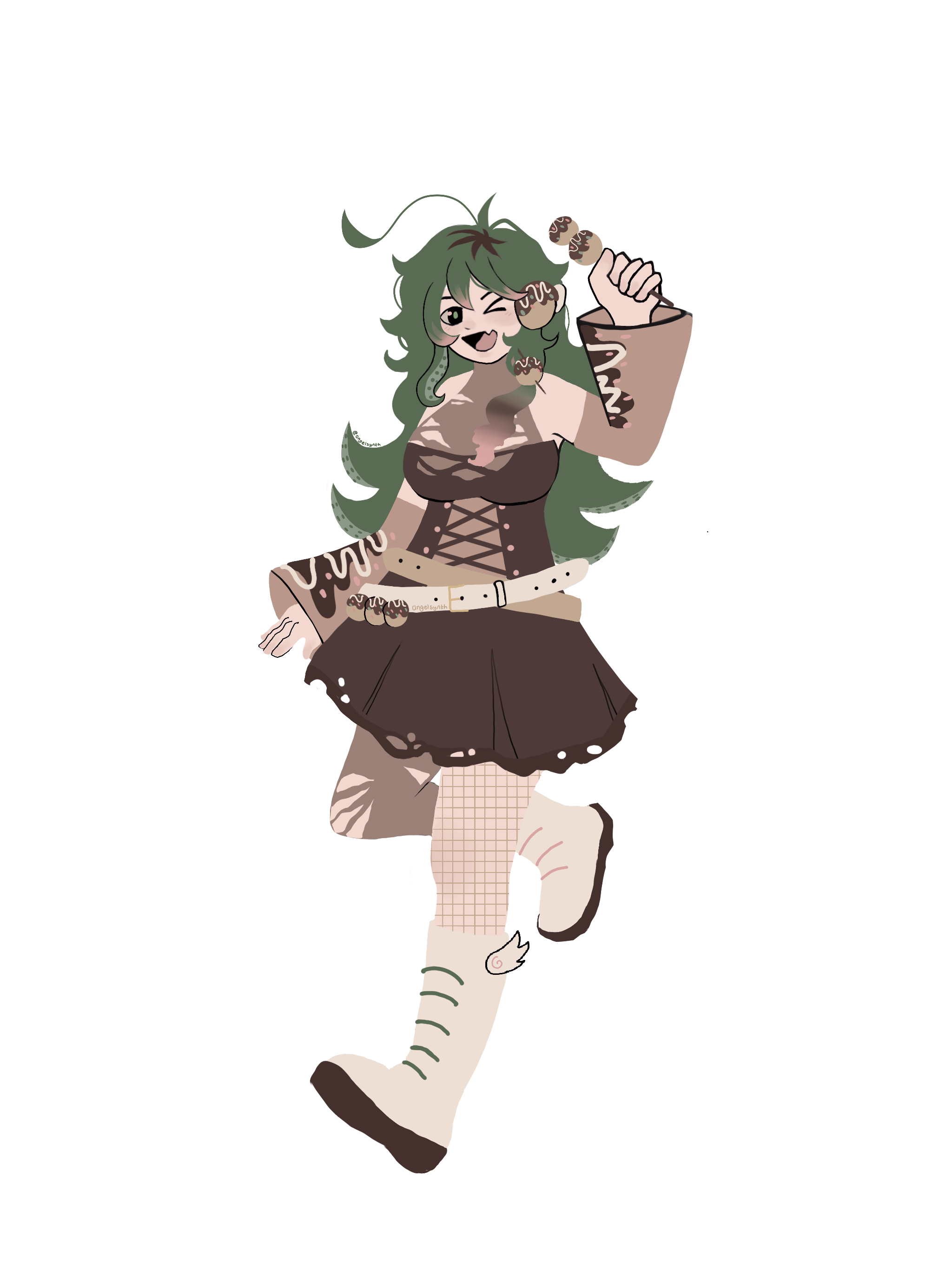 Shouko takoyaki art by angelsynth