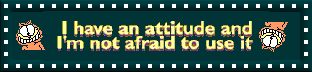 i have an attitude and i'm not afraid to use it