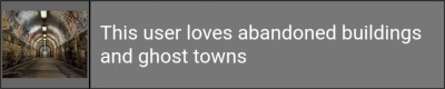 this user loves abandoned buildings and ghost towns