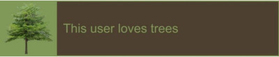 this user loves trees