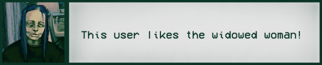 this user likes the widowed woman