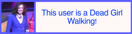 this user is a dead girl walking!
