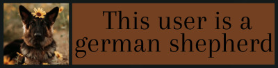 this user is a german shepherd