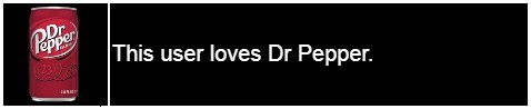 this user loves dr pepper
