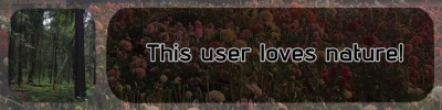 this user loves nature