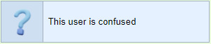 this user is confused