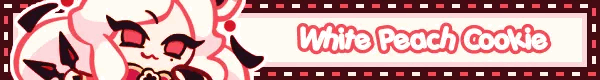 white peach cookie