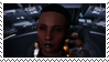 A digital stamp with a screenshot of Maeve Shepard in Mass Effect 2.