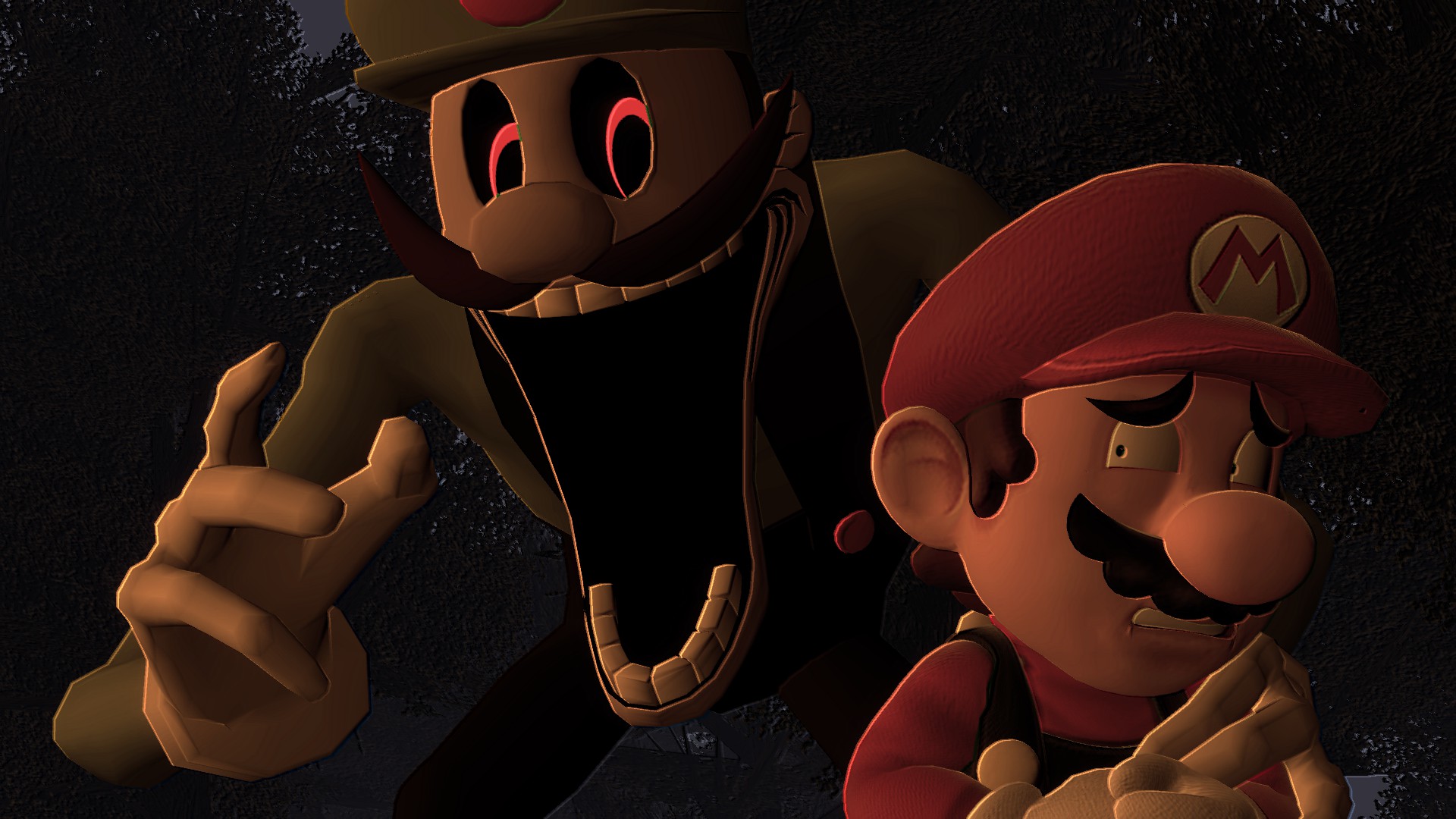 Mr L creeping up on Mario.