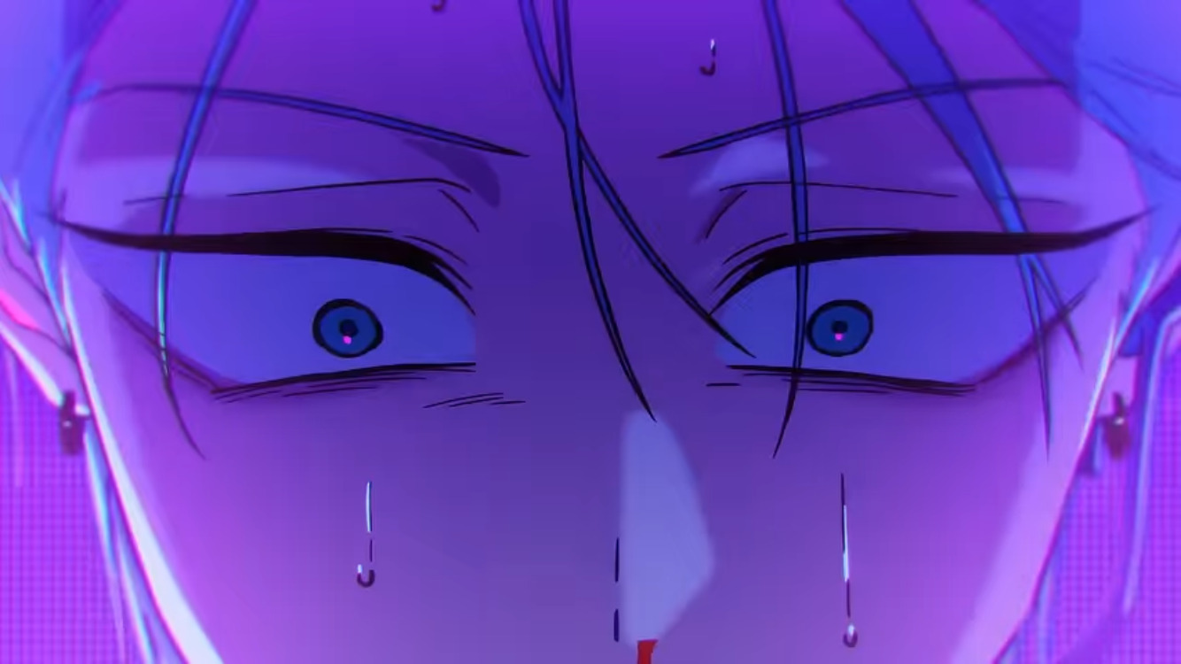 The screenshot of Round 7 of Alien Stage, just before Till sees Mizi. He is sweating and distressed.