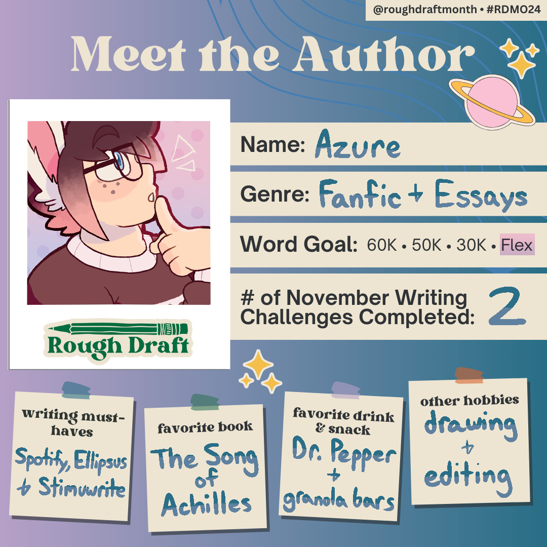 "Meet the author" graphic