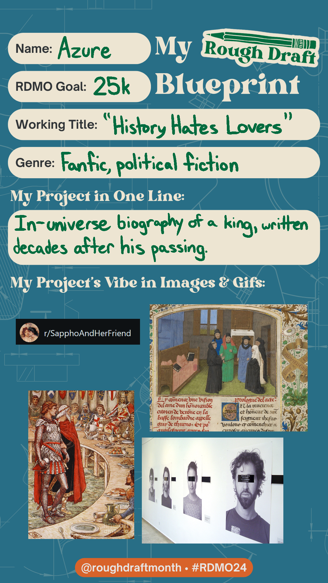 Graphic about a writing work in progress