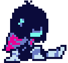 kris deltarune sitting.