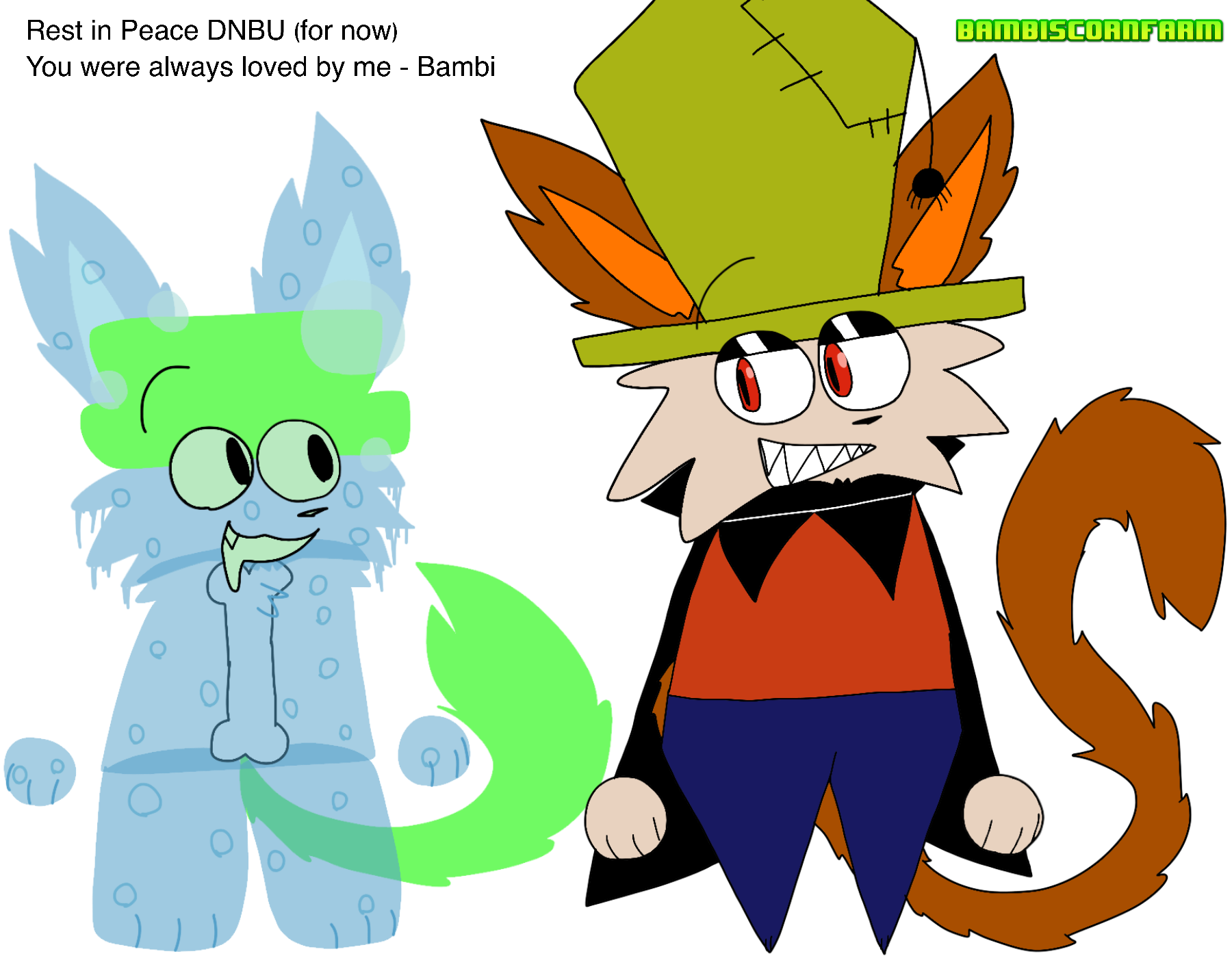 Joke Water Bambi & Long Hat Bambi from DNBU (on Roblox)