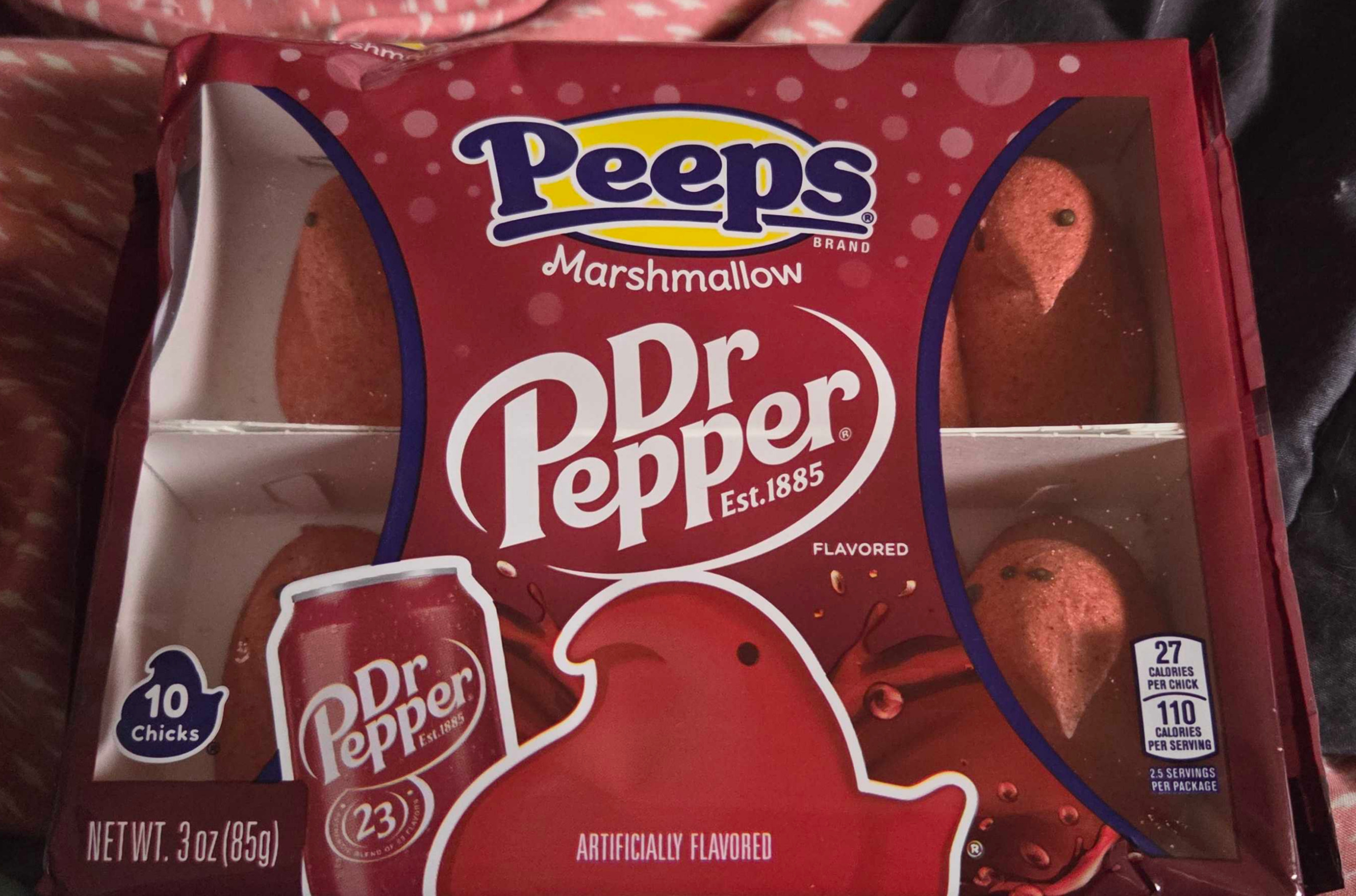 a box of dr. pepper peeps