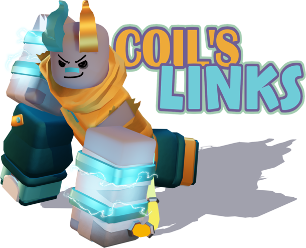 A render of Coil from PHIGHTING!, saying Coil's Links.