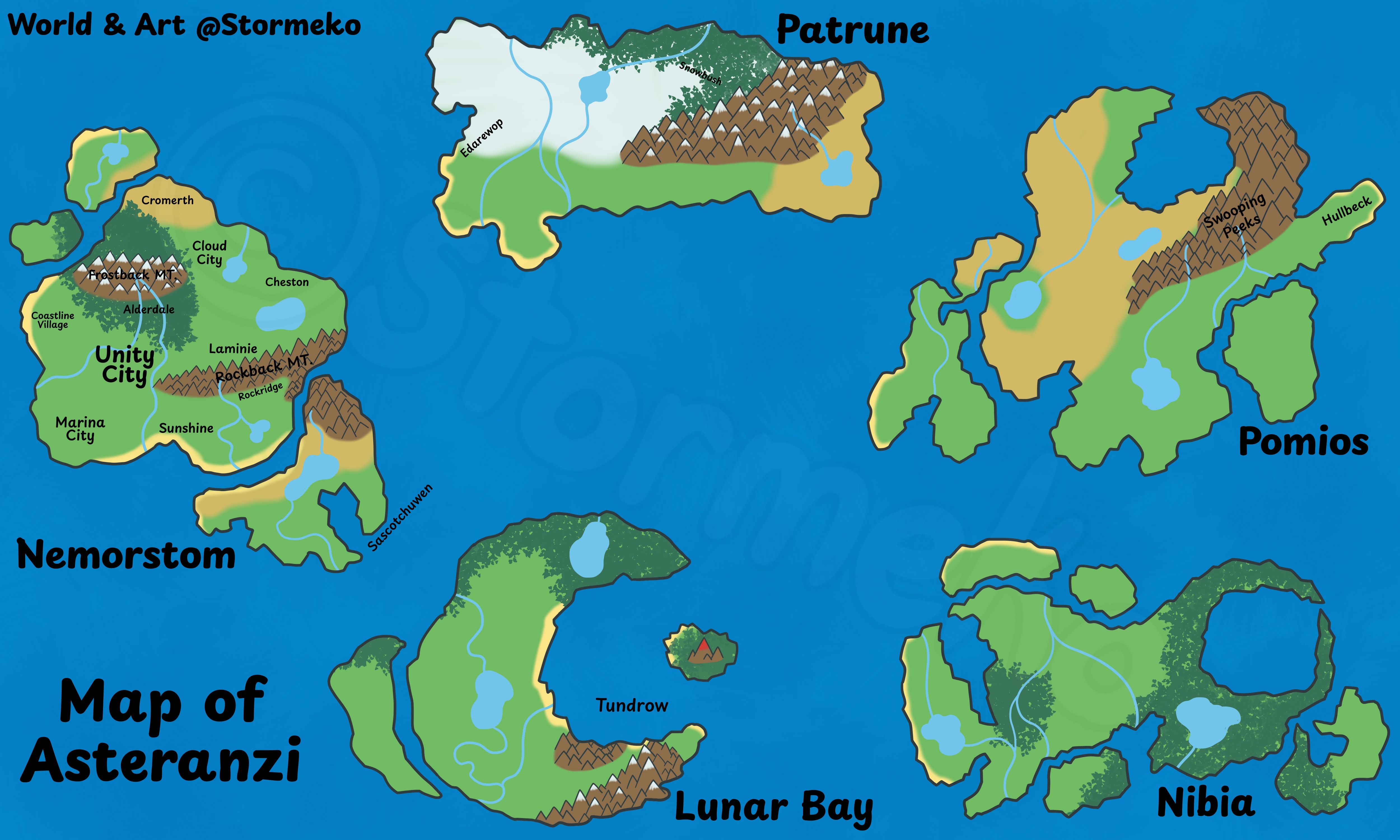 Map of Asteranzi