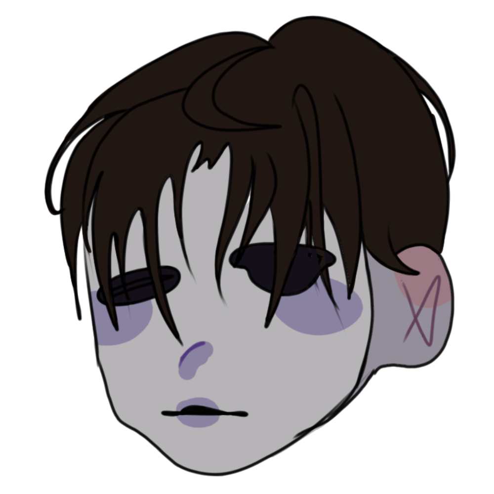 chibi masky/tim wright drawn by me ><