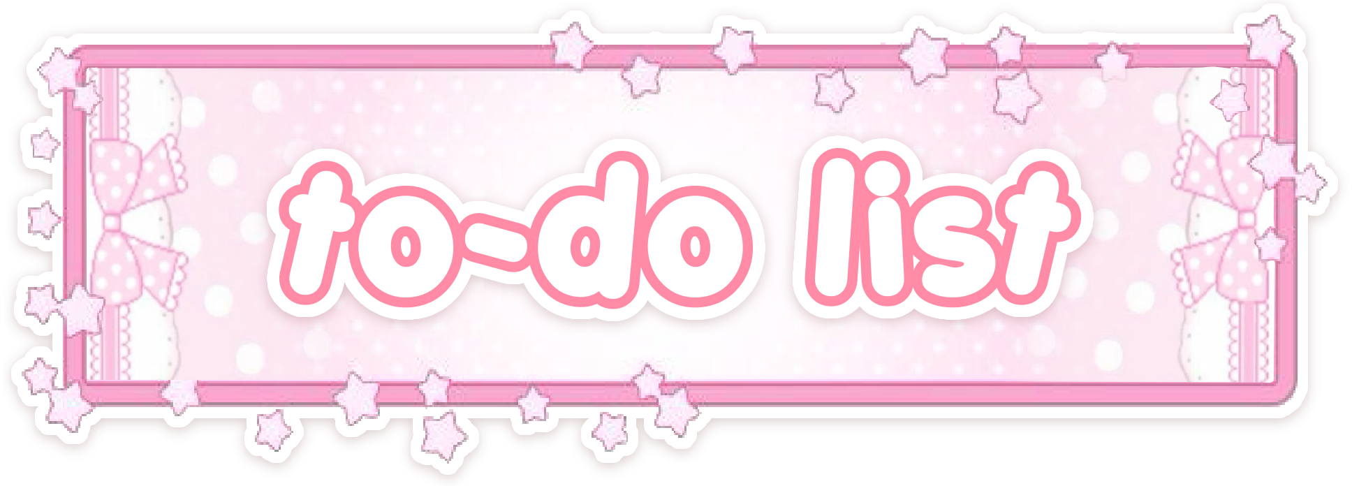 todo list