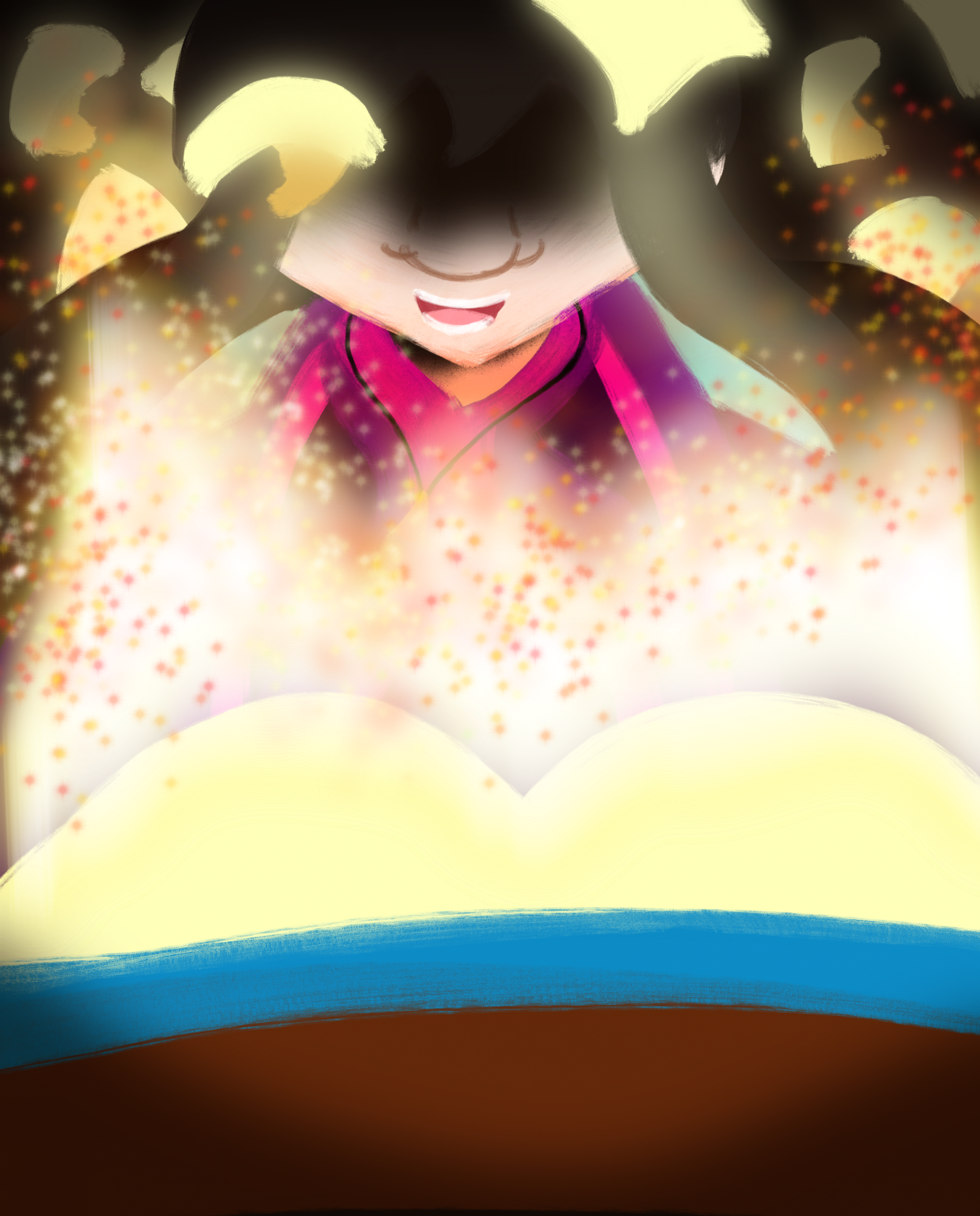The same cover art from before, but the story's logo has been removed from the image.