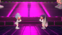 the squid sisters performing three wishes (and looking at each other)