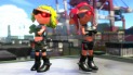 my splatoon 2 inkling and agent 8 posing