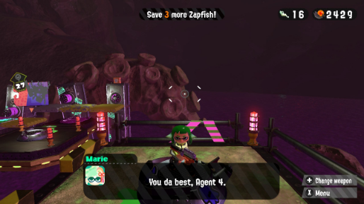 marie cuttlefish telling agent 4 that they're the best