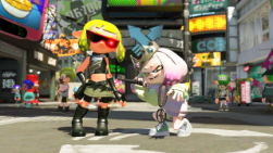 my splatoon 2 inkling and pearl houzuki posing