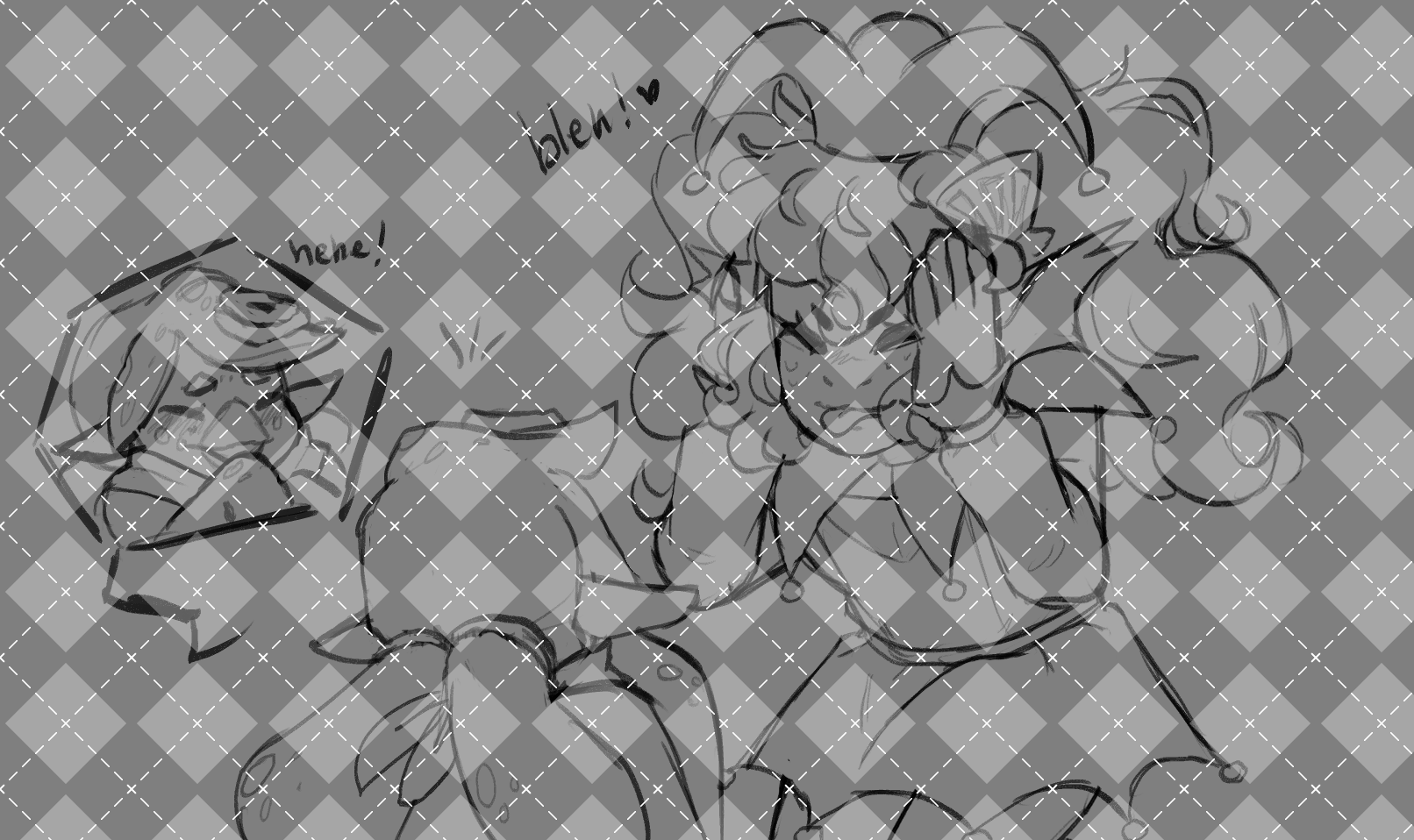 caly being silly with his sister