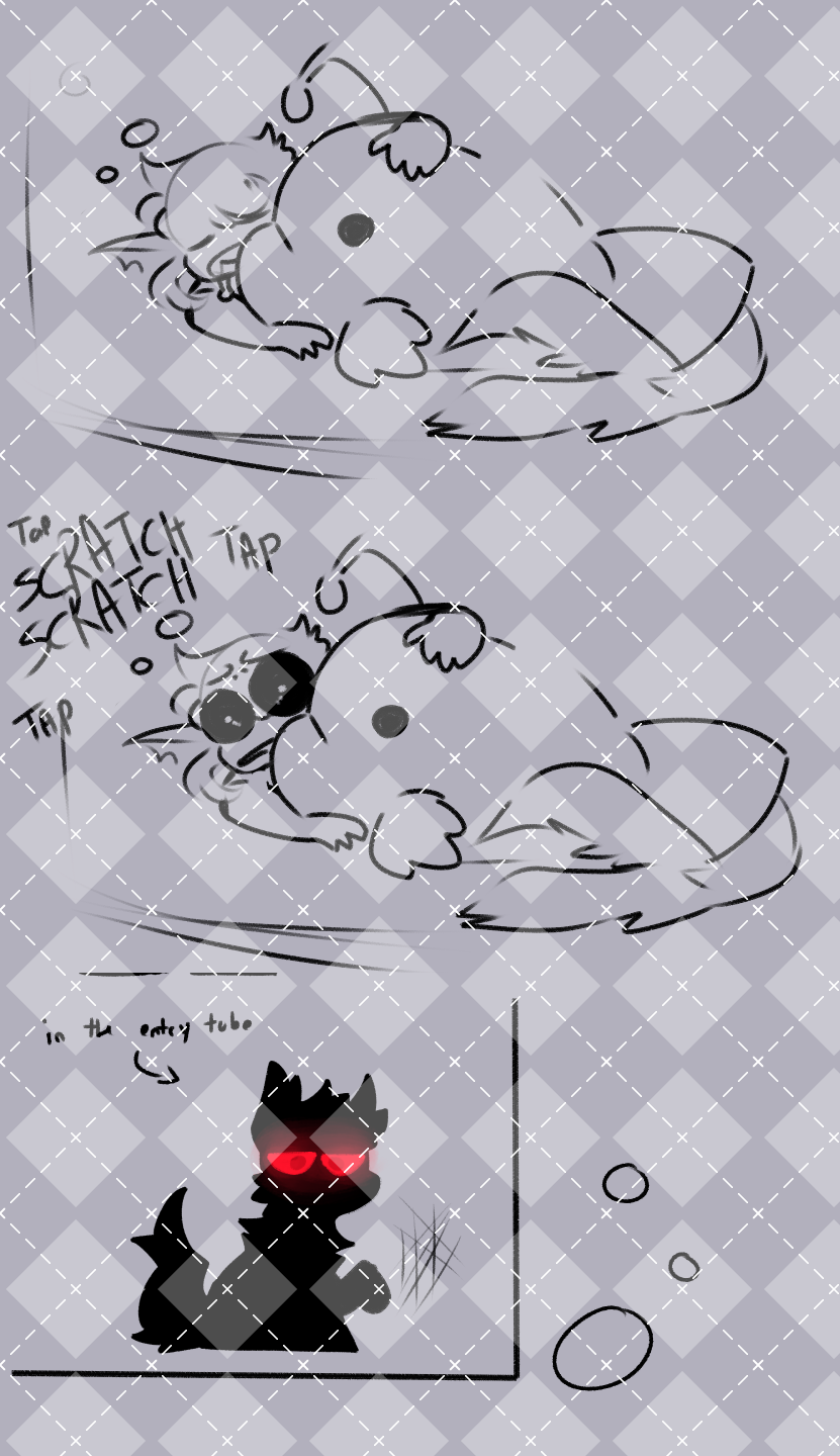 nyana harrassing kaerio as doggy