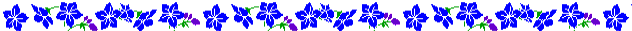 blue flowers divider