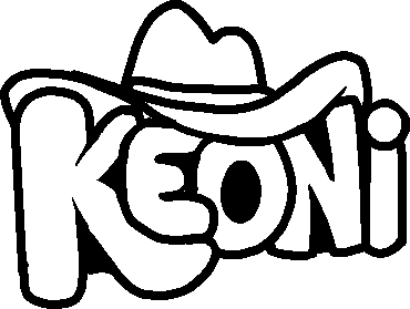 Keoni's Logo - A stylized pixel art logo